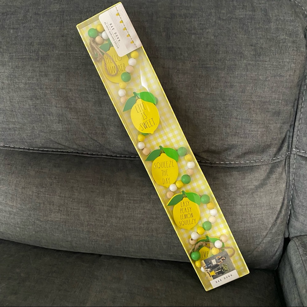 Rae Dunn Wooden Lemon Garland
